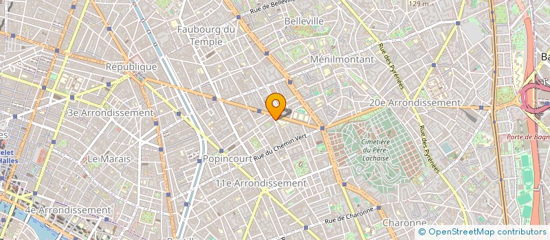 localisation de l'entreprise COPR 60 RUE SERVAN 75011 PARIS  PARIS