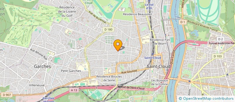 localisation de l'entreprise COPR 60 RUE TAHERE 92 SAINT CLOUD à SAINT-CLOUD