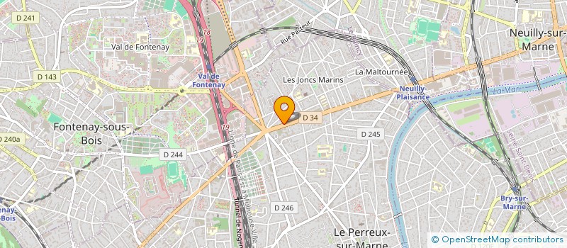 localisation de l'entreprise COPR 61 BD ALSACE LORRAINE 94 LE PERREUX SUR MARNE  LE PERREUX-SUR-MARNE