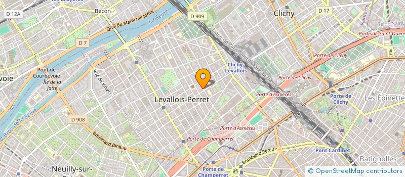 localisation de l'entreprise COPR 61 RUE JULES GUESDE 92 LEVALLOIS PERRET à LEVALLOIS-PERRET