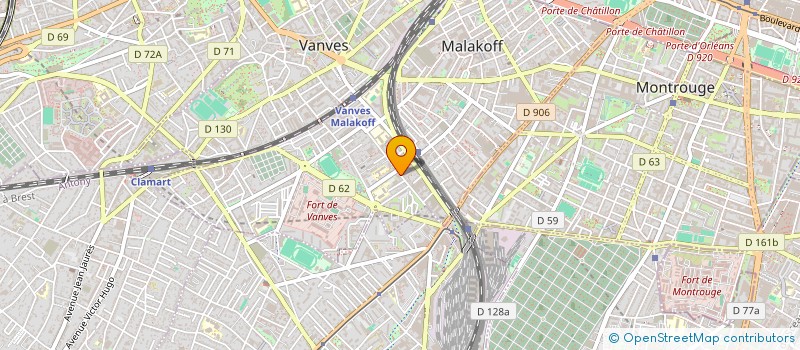 localisation de l'entreprise COPR 64/66 R PAUL VAILLANT COUTURIER 92240 MALAKOFF  MALAKOFF