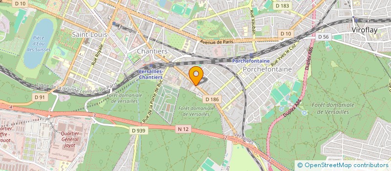 localisation de l'entreprise COPR 64/70 R DES CHANTIERS 78000 VERSAILLES à VERSAILLES