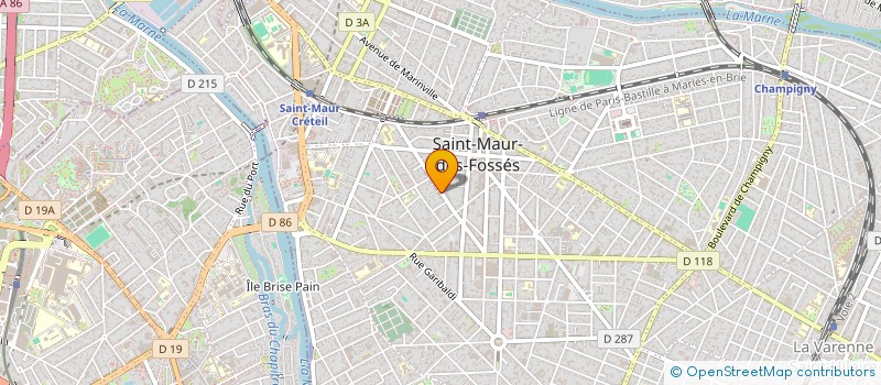 localisation de l'entreprise COPR 64 AV DU BOIS GUIMIER 94 ST MAUR REP PAR à SAINT-MAUR-DES-FOSSES