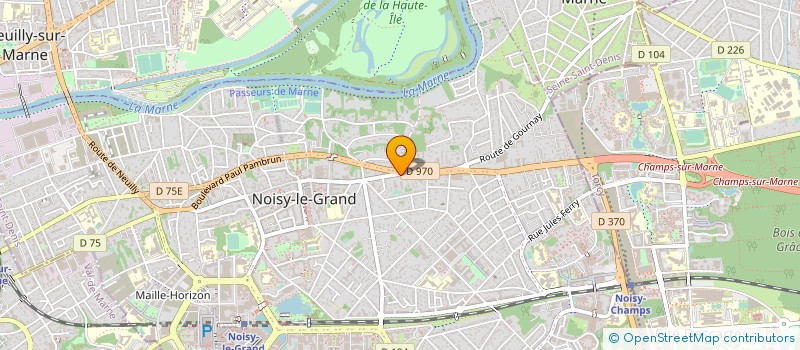 localisation de l'entreprise COPR 64 AV EMILE COSSONNEAU 93160 NOISY LE GRAND  NOISY-LE-GRAND