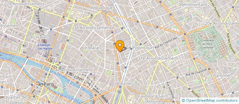 localisation de l'entreprise COPR 66 RUE ST SABIN 75011 PARIS  PARIS