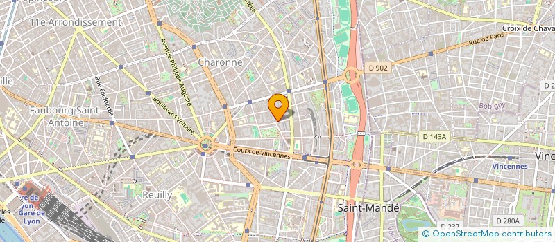 localisation de l'entreprise COPR 67 39 RUE DE LA PLAINE 75020 PARIS  PARIS