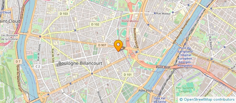 localisation de l'entreprise COPR 7 17 RUE GALLIENI 92100 BOULOGNE à BOULOGNE-BILLANCOURT
