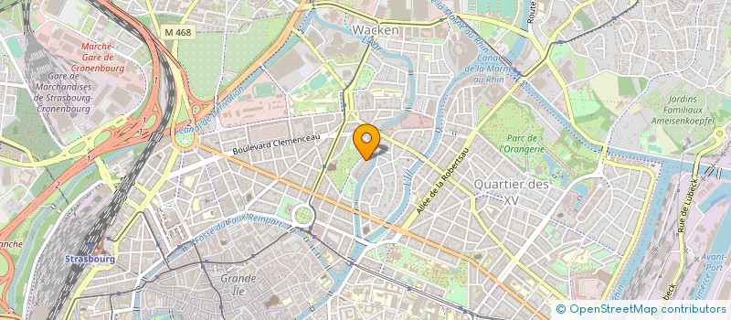 localisation de l'entreprise COPR 7 8 R ARQUEBUSIERS à STRASBOURG