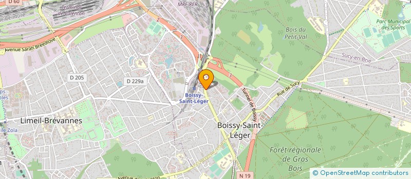 localisation de l'entreprise COPR 7 A 9 RUE GENERAL LECLERC  94 BOISSY SAINT LEGER à BOISSY-SAINT-LEGER