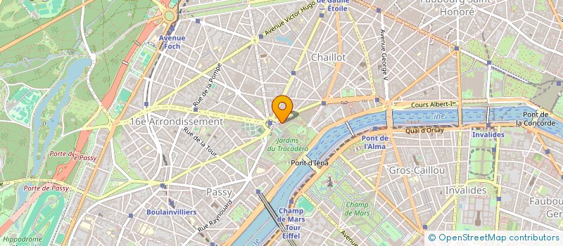 localisation de l'entreprise COPR 7 AV DU PRESIDENT WILSON  PARIS