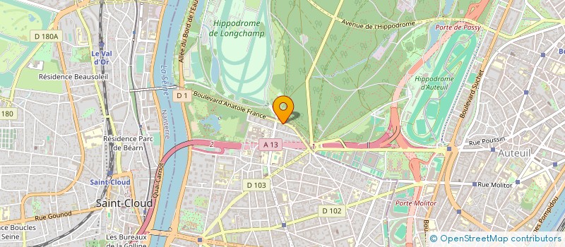 localisation de l'entreprise COPR 7 BD ANATOLE FRANCE 92100 BOULOGNE BILLANCOURT à BOULOGNE-BILLANCOURT