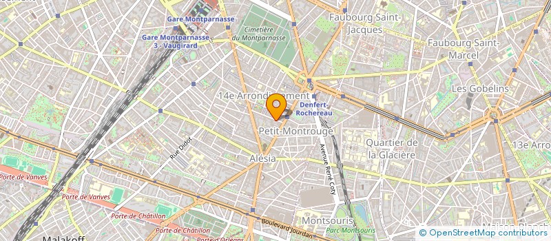 localisation de l'entreprise COPR 7 RUE BREZIN 75014 PARIS  PARIS