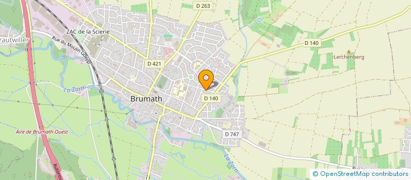 localisation de l'entreprise COPR 7 RUE CHRISTINE DE SAXE   BRUMATH