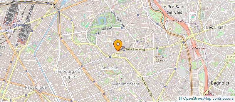 localisation de l'entreprise COPR 7 RUE DE LA VILLETTE 75019 PARIS  PARIS