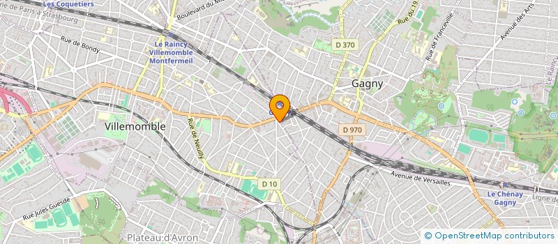 localisation de l'entreprise COPR 7 RUE DU PARC 93 VILLEMOMBLE  VILLEMOMBLE