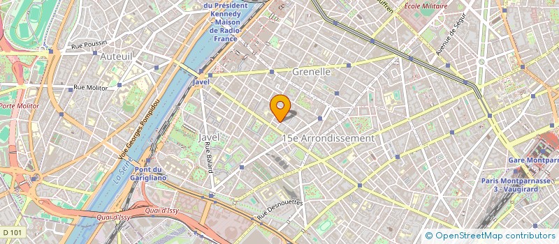 localisation de l'entreprise COPR 7 RUE SARASATE 75015 PARIS  PARIS