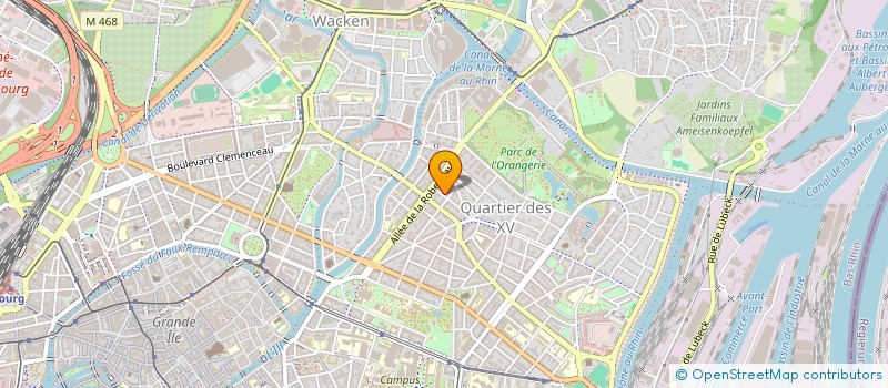 localisation de l'entreprise COPR 7 RUE TWINGER  STRASBOURG