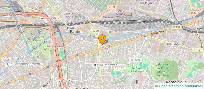 localisation de l'entreprise COPR 71/73 RUE VICTOR HUGO 93500 PANTIN  PANTIN