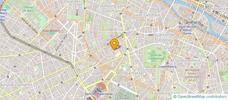 localisation de l'entreprise COPR 71 RUE DU CHERCHE MIDI 75006 PARIS  PARIS