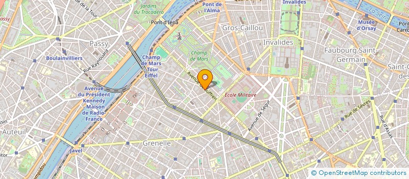 localisation de l'entreprise COPR 72 AVENUE DE SUFFREN 75015 PARIS  PARIS