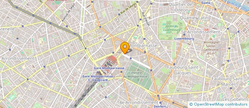 localisation de l'entreprise COPR 72 BD EDGAR QUINET 75014 PARIS  PARIS