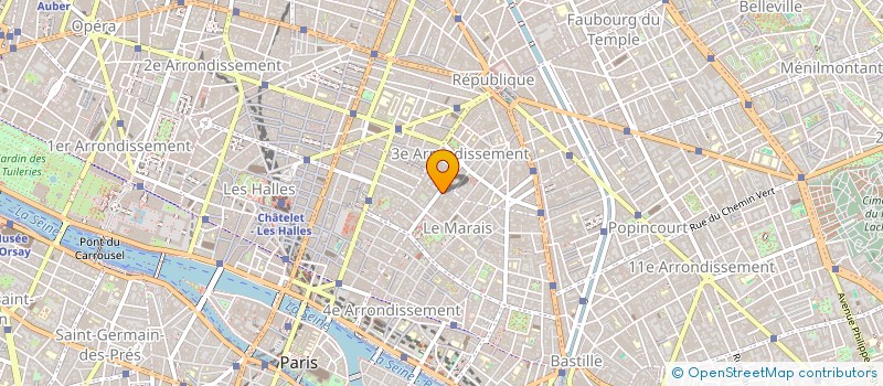 localisation de l'entreprise COPR 72 RUE DES ARCHIVES 75003 PARIS  PARIS