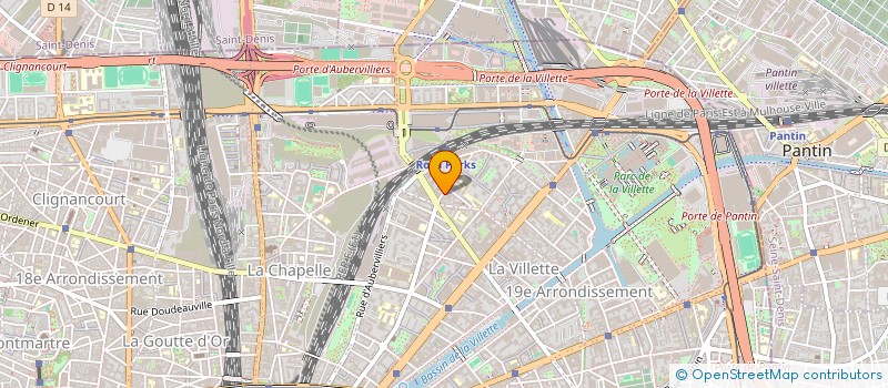 localisation de l'entreprise COPR 74 78 RUE CURIAL 75019 PARIS  PARIS