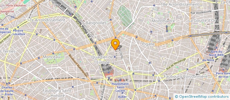 localisation de l'entreprise COPR 74 RUE D AMSTERDAM 75009 PARIS  PARIS