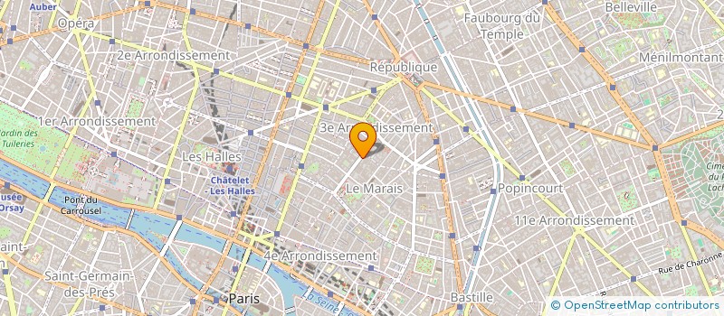 localisation de l'entreprise COPR 74 RUE DES ARCHIVES 75003 PARIS  PARIS