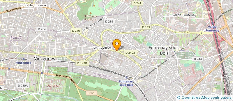 localisation de l'entreprise COPR 74B RUE DALAYRAC 94 FONTENAY SOUS BOIS à FONTENAY SOUS BOIS