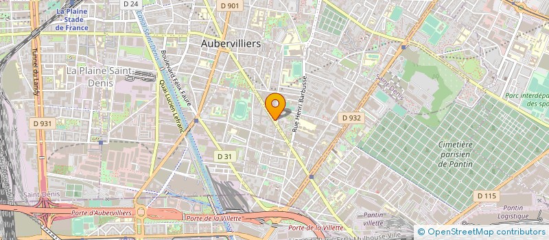 localisation de l'entreprise COPR 75 AV DE LA REPUBLIQUE 93300 AUBERVILLIERS  AUBERVILLIERS