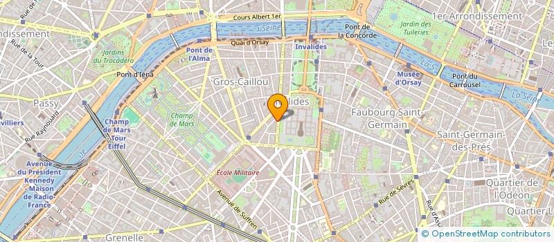 localisation de l'entreprise COPR 76 BD DE LA TOUR MAUBOURG 75007 PARIS  PARIS