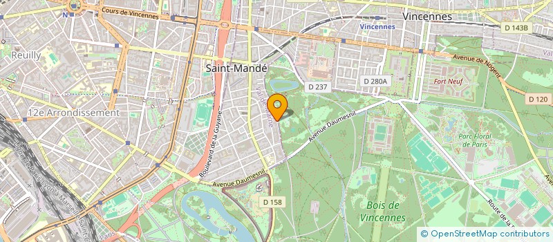 localisation de l'entreprise COPR 76 CHAUSSEE DE L ETANG 94160 SAINT MANDE à SAINT-MANDE