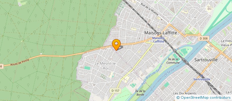 localisation de l'entreprise COPR 76 RUE DE LA PROCESSION 78 MAISONS LAFFITTE  MAISONS-LAFFITTE