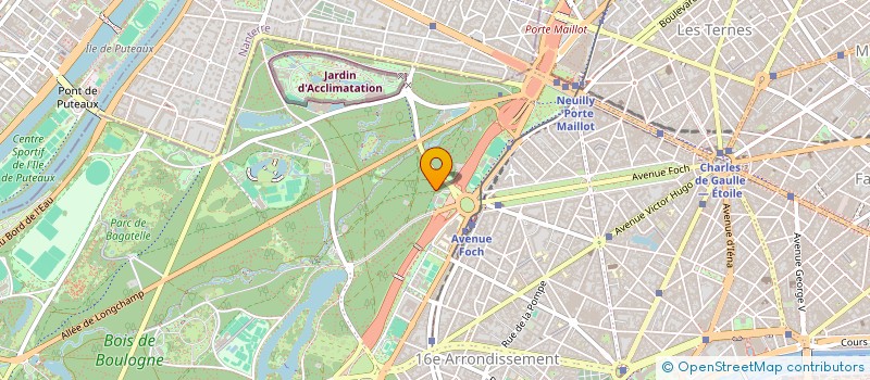 localisation de l'entreprise COPR 77 AV FOCH 75016 PARIS  PARIS