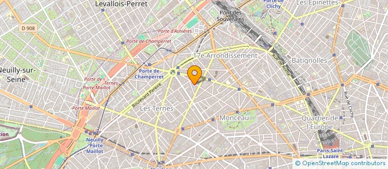 localisation de l'entreprise COPR 77 RUE DE PRONY 75017 PARIS  PARIS
