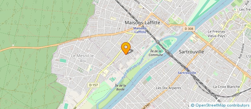 localisation de l'entreprise COPR 79 A 83 RUE DES COTES 78 MAISONS LAFFITTE  MAISONS-LAFFITTE