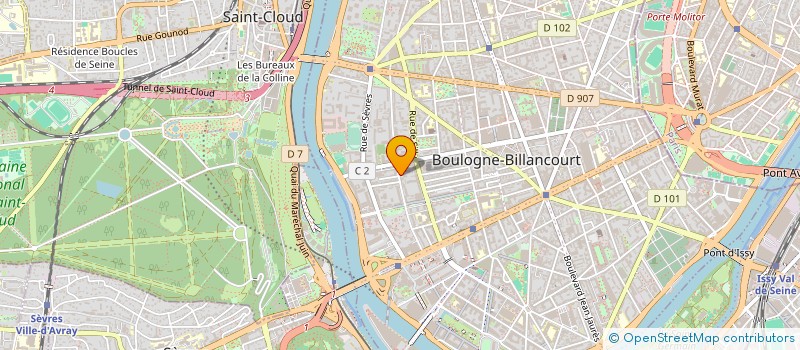 localisation de l'entreprise COPR 79 RUE DE BELLEVUE 92100 BOULOGNE BILLANCOURT  BOULOGNE-BILLANCOURT