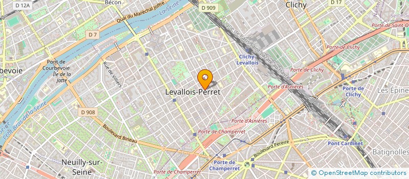 localisation de l'entreprise COPR 79B RUE ARISTIDE BRIAND 92 LEVALLOIS PERRET à LEVALLOIS-PERRET