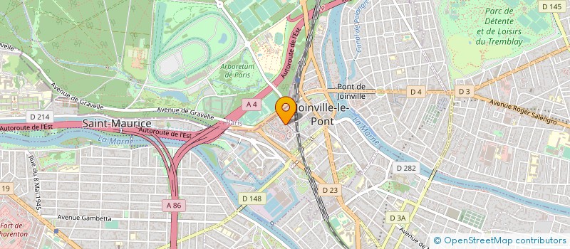 localisation de l'entreprise COPR 8 A 12 RUE DES RESERVOIRS 94410 ST MAURICE  SAINT-MAURICE
