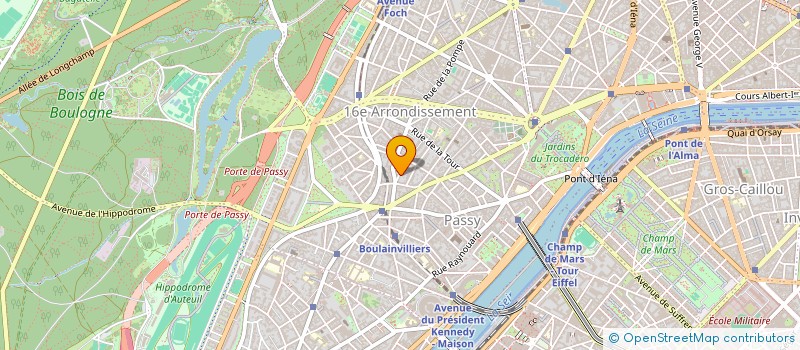 localisation de l'entreprise COPR 8 AV JULES JANIN 75016  PARIS