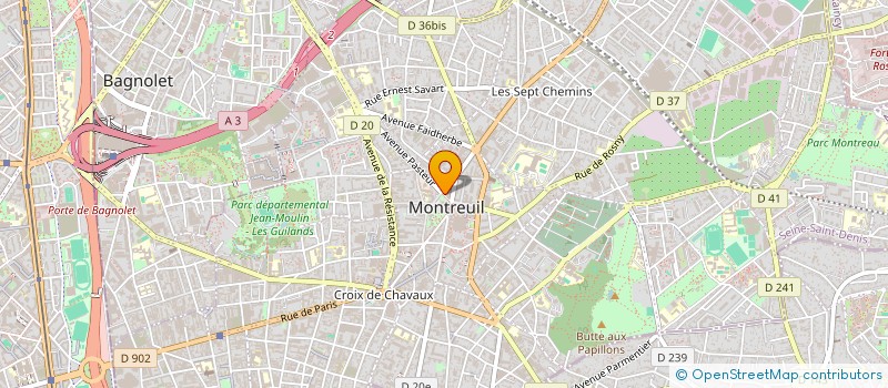 localisation de l'entreprise COPR 8 AV PASTEUR 93100 MONTREUIL  MONTREUIL