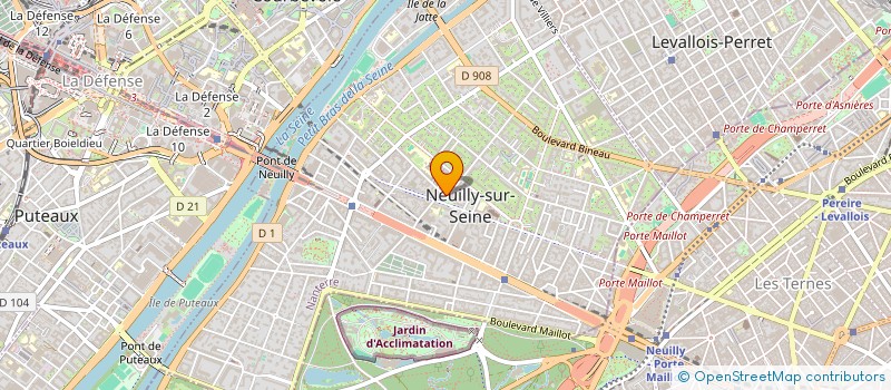 localisation de l'entreprise COPR 8 AV SAINTE FOY 92200 NEUILLY SUR SEINE à NEUILLY-SUR-SEINE