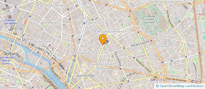 localisation de l'entreprise COPR 8 PAS BASFROI 75011 PARIS  PARIS