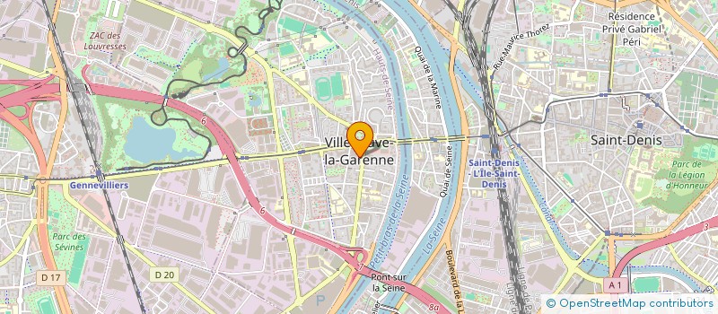 localisation de l'entreprise COPR 8 PLACE ANDRE MALRAUX 92 VILLENEUVE LA GARENNE  VILLENEUVE-LA-GARENNE