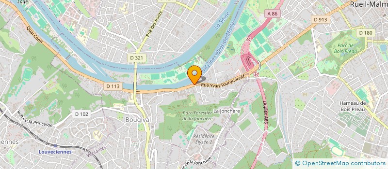 localisation de l'entreprise COPR 8 R YVAN TOURGUENIEV 78380 BOUGIVAL  BOUGIVAL