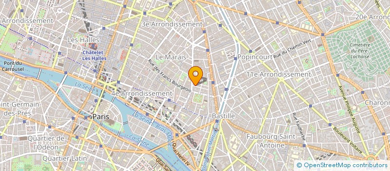 localisation de l'entreprise COPR 8 RUE DU FOIN 75003 PARIS  PARIS