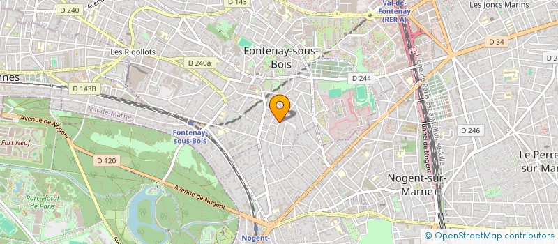 localisation de l'entreprise COPR 8 RUE EPOIGNY  FONTENAY-SOUS-BOIS