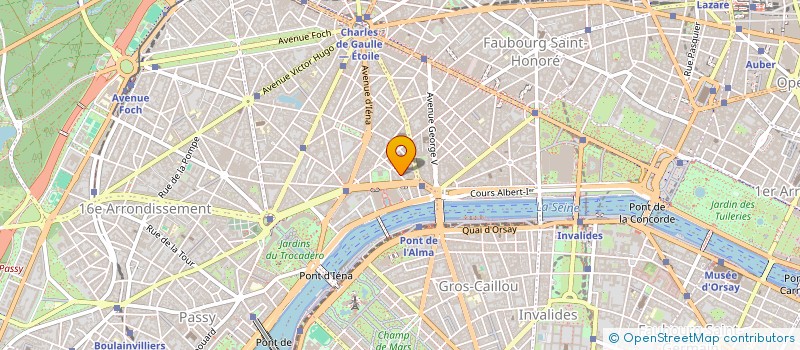 localisation de l'entreprise COPR 8 RUE FREYCINET 75016 PARIS  PARIS