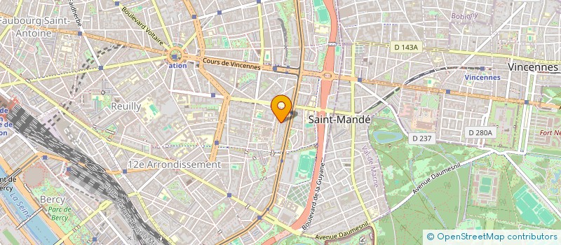 localisation de l'entreprise COPR 8 VILLA DU BEL AIR 75012 PARIS  PARIS